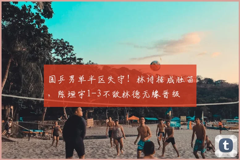 国乒男单半区失守！林诗栋成独苗，陈垣宇1-3不敌林德无缘晋级